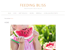 Tablet Screenshot of feedingbliss.com